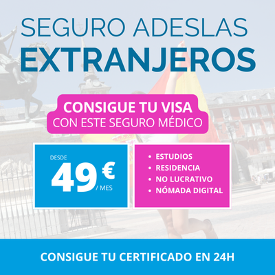 SEGURO MÉDICO ADESLAS EXTRANJEROS CONSIGUE TU VISA